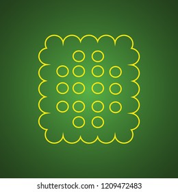 Cracker biscuit icon
