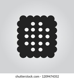 Cracker biscuit icon