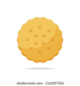 Cracker biscuit vector isolated
