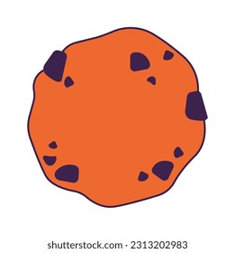 Cracker Con Ilustración Del Vector De Chocolate