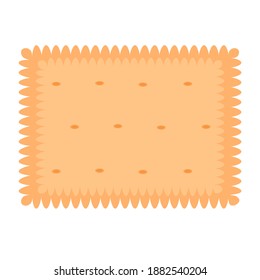 Cracker cookies. Rectangular shape. Color image