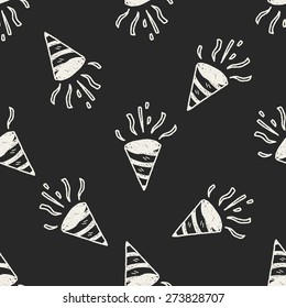 Cracker doodle drawing seamless pattern background