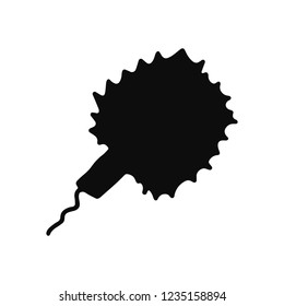 cracker festive. silhouette vector icon. isolated object.