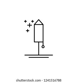 cracker icon. Element of new year oarty outline icon. Thin line icon for website design and development, app development. Premium icon