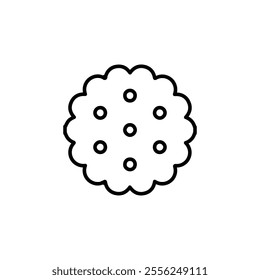 cracker icon Flat symbol set outline
