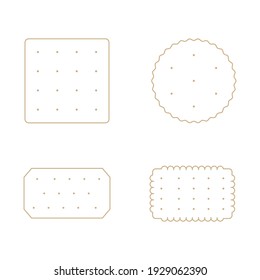 Icono de cracker establecido en fondo blanco. Icono de vector de stock
