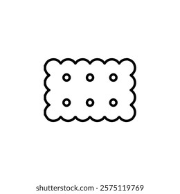 cracker icon Simple outline illustration