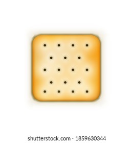 Cracker Isolated On White Background. EPS10 Vector