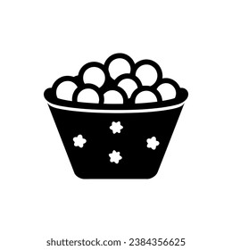 Cracker Jack Icon on White Background - Simple Vector Illustration
