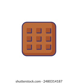 Cracker line icon. Snack, cookie, food. Eating concept. Vector illustration can be used for topics like recipe, menu, meal