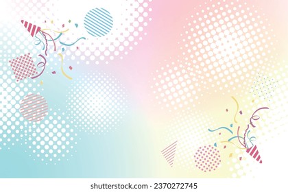 Cracker party New Year's card material background illustration
