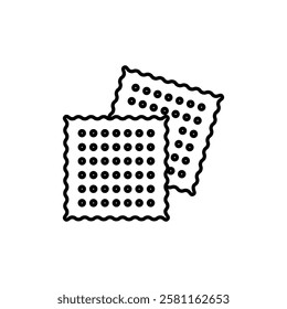 Crackers icon Art design illustration