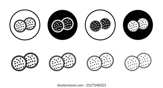 ícone de Crackers Coleção de vetor de contorno fino plano