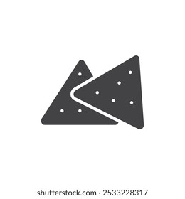 Crackers icon Flat simple outline set