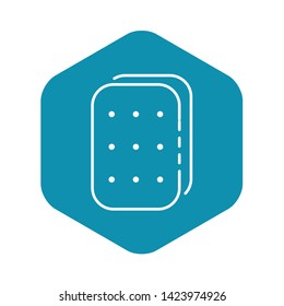Crackers icon. Outline crackers vector icon for web design isolated on white background