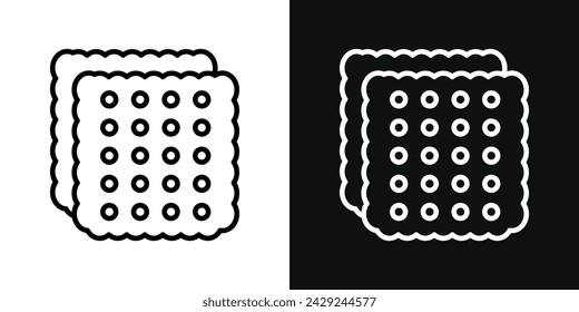 Crackers Icon Set. Vector illustration