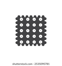 Icono de galletas Símbolo de marca en estilo relleno