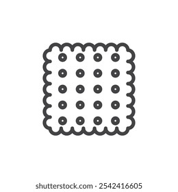 Icono de galletas Símbolo de marca en estilo relleno