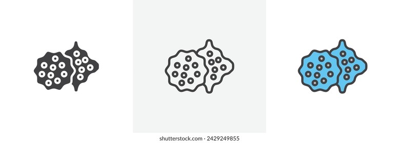 Crackers Isolated Line Icon Style Design. Simple Vector illustration