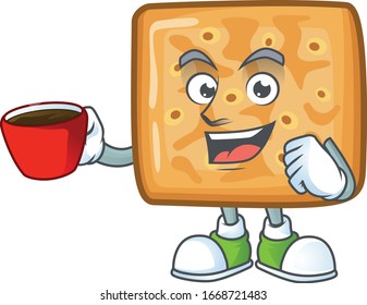 Crackers mascot design style showing an Okay gesture