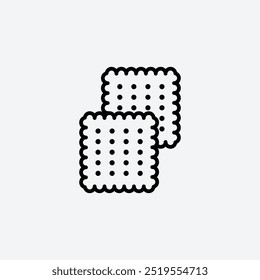 Crackersline vector icon. EPS 10