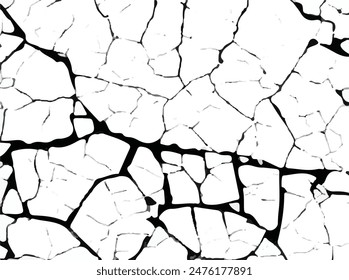 Cracks background, cracks texture, grunge background. Crack Texture. The cracks concrete texture white and black. Cracked earth. Structure of cracking.