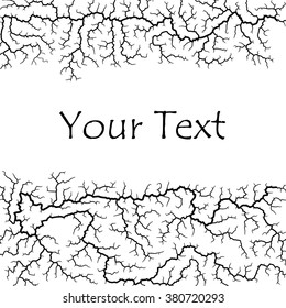 Cracks background - vector illustration 