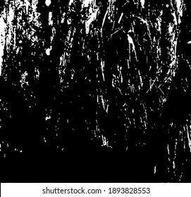 Cracks on the tree bark. Aged tree core. Design element. Background texture, vector illustration. 