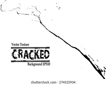 Cracks Splatter Paint Texture . Distress Grunge background . Scratch, Grain, Noise rectangle stamp . Black Spray Blot of Ink.Place illustration Over any Object to Create Grungy Effect .abstract vector