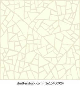 Cracks stone structure, white ceramic tile texture, cracking shards.Vector background