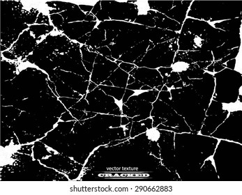 The Cracks Texture . Cracked Concrete . Cracked Ground . Cracked Wall . Vector Background .