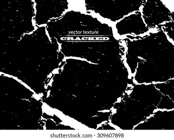 The Cracks Texture . Cracked Concrete . Cracked Ground . Cracked Wall . Vector Background .