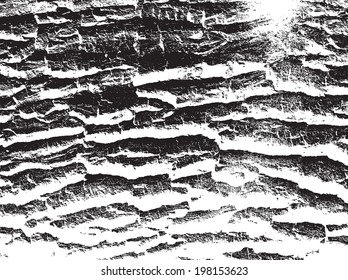 The cracks texture white and black. Vector background. eps 8