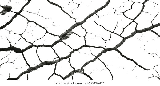 The Cracks That Tell the Story of Time: A Deep Dive into the Grunge Aesthetic and the Fragmented Surface of Dry Land, Shaped by Years of Weathering, Erosion, and Unforgiving Natural Forces"
