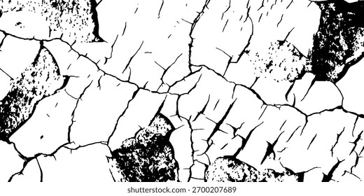 Cracks transparent background. Very cracked wall shabby surface for making brush white background. Abstract distructed painted wall white background.	
