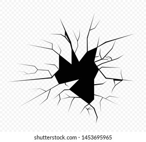 Cracks Vector Illustration Isolated Earth Cracks Stock Vector (Royalty ...