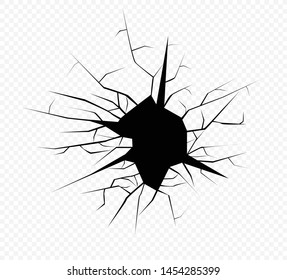 Cracks vector illustration isolated. Earth cracks.