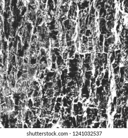 Cracks vector texture overlay. Monochrome abstract vintage background.