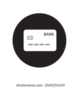 Icono de tarjeta de crédito, diseño plano simple. Aislar sobre fondo blanco.