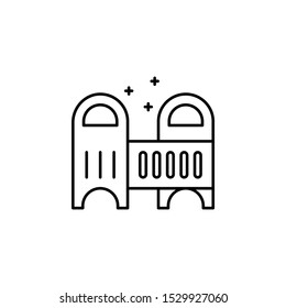 cradle, baby, vector, icon. Illustration isolated vector sign symbol