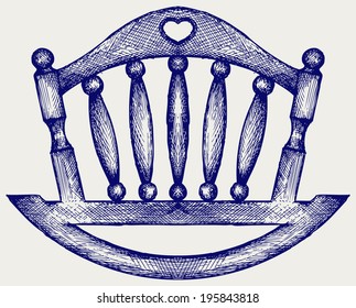Cradle. Doodle style