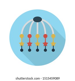 cradle glyph flat vector icon