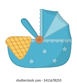 cradle icon cartoon vector illustration