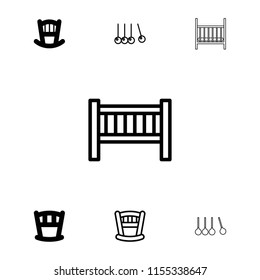 Cradle icon. collection of 7 cradle filled and outline icons such as . editable cradle icons for web and mobile.