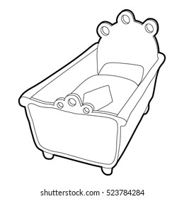 Cradle icon. Isometric 3d illustration of cradle vector icon for web
