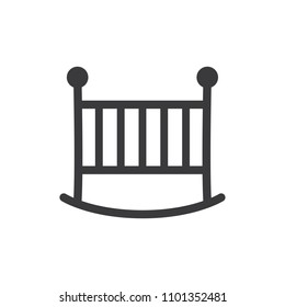 Cradle icon, vector illustration design. Baby collection.