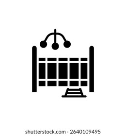 cradle icons isolated on White Background. Flat style design