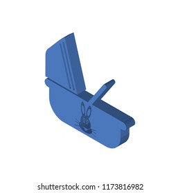 Cradle isometric left top view 3D icon