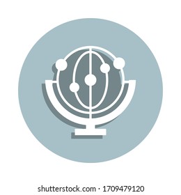 Cradle, momentum badge icon. Simple glyph, flat vector of genetics and bioenginnering icons for ui and ux, website or mobile application