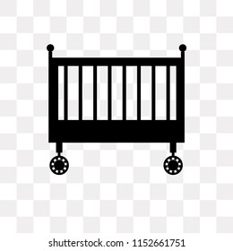 Cradle vector icon isolated on transparent background, Cradle logo concept